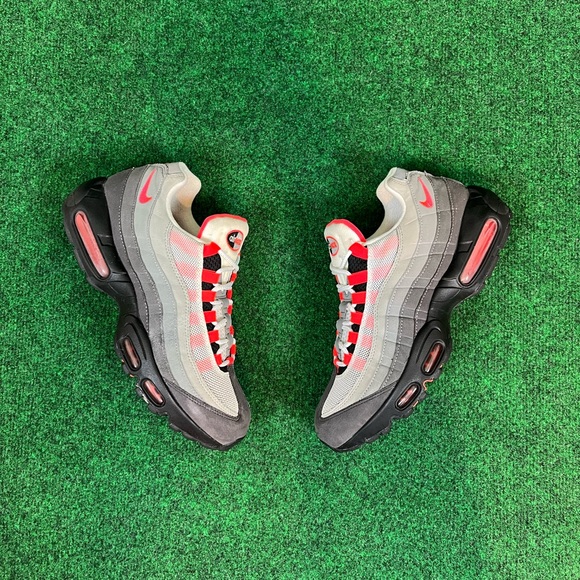 Nike Air Max 95 OG Solar Red White Grey Black Mens Size